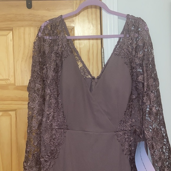 NWT Purple Lace Plus Size Evening Gown - Picture 2 of 5